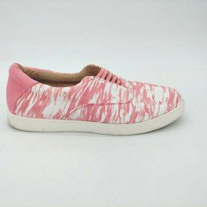 Life Stride Womens Emily Blush Abstract Sneaker Shoes Bungee Low‎ Top Pink 10M